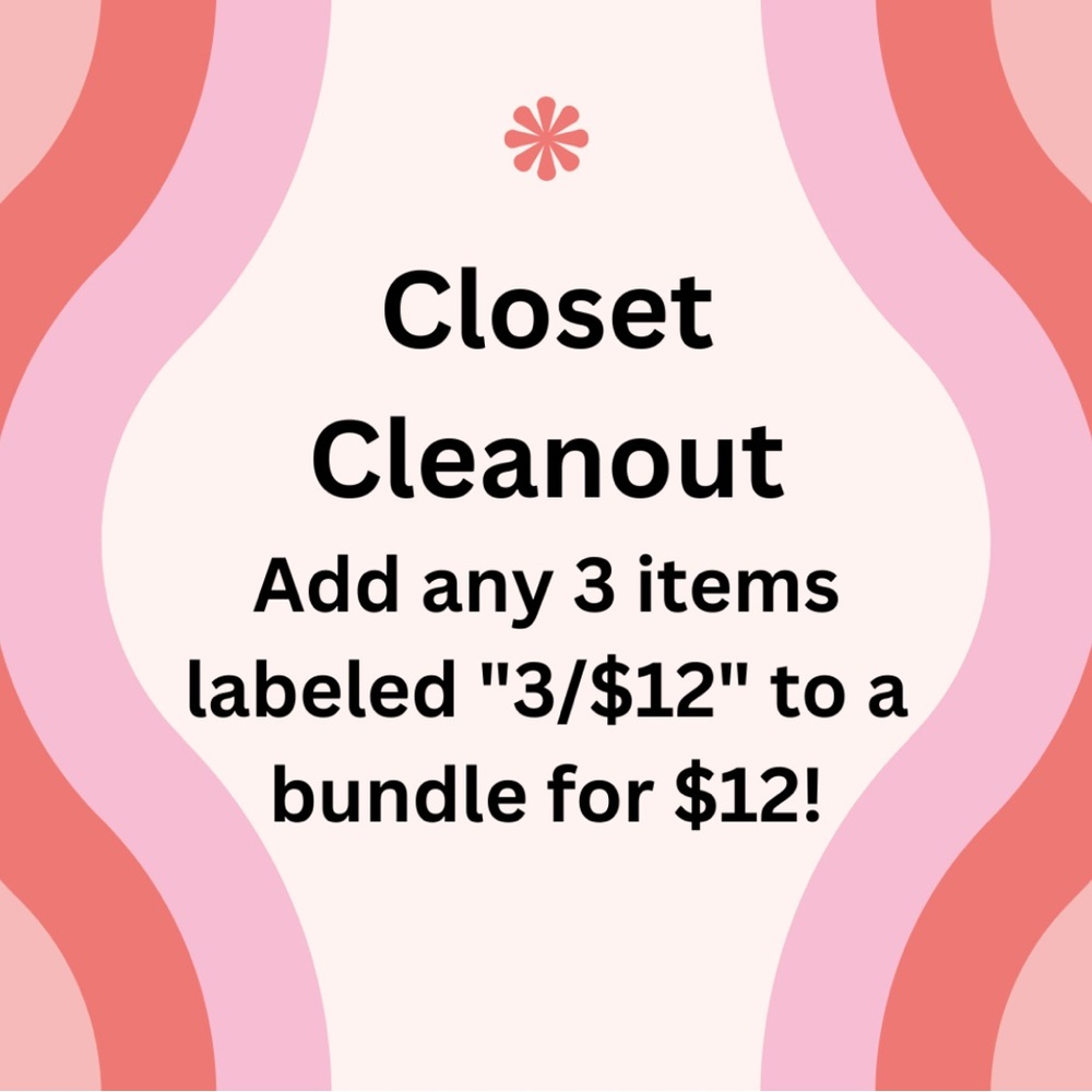 CLOSET CLEANOUT